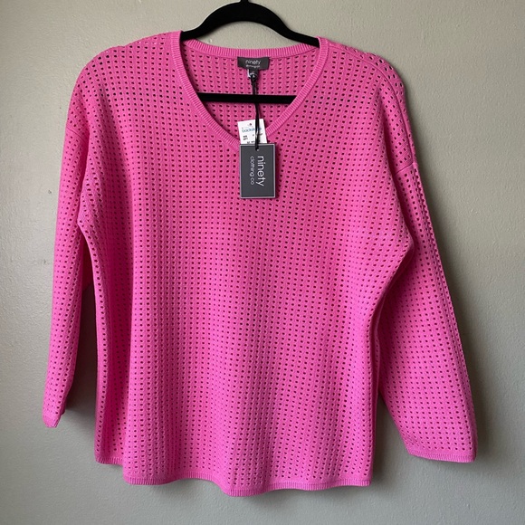 Ninety Sweaters - NWT Women’s Ninety Pink Sweater